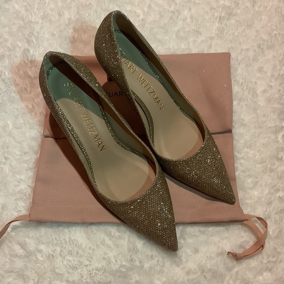 Stuart Weitzman, Golden STUART 85 PUMP US 8.5, NWOT - Picture 3 of 15